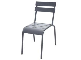 SEDIA IN ACCIAIO MODELLO LONDRA COLORE ANTRACITE  cm.56,5x45,5x81h.    VETTE