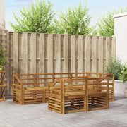 Set divani 7 pcs Naturale Legno di Acacia Massello 3374984