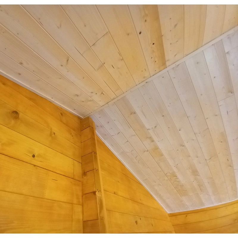 Casetta in legno 500x400 cm – Pareti 60 mm – Tetto rosso 26° – Finestre doppio vetro – CZ5040.02 Foresta