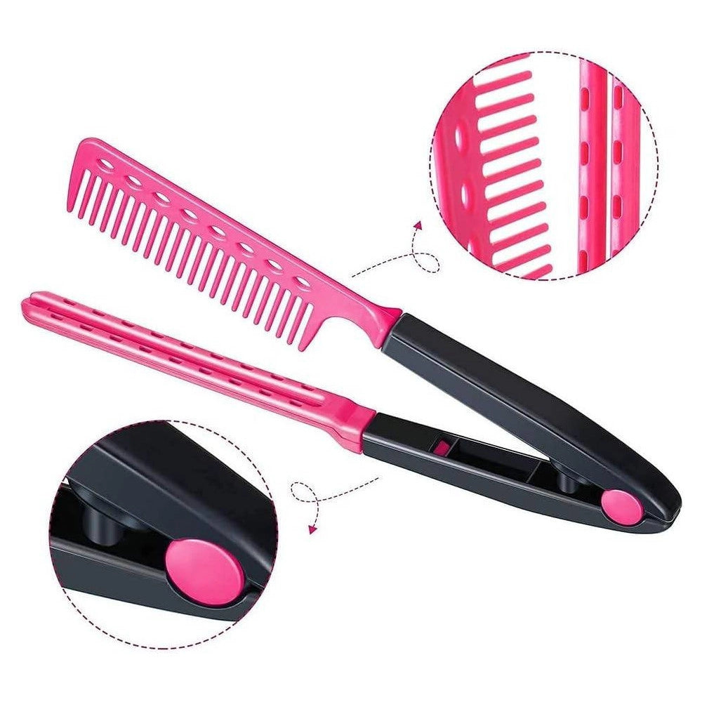 Trade Shop - Kit Acconciature Per Capelli Pettine Raddrizzatore Piastra Lisci Arricciacapelli -