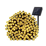 Catena LED luci di Natale con ricarica ad energia solare 300 led 30 mt luce calda