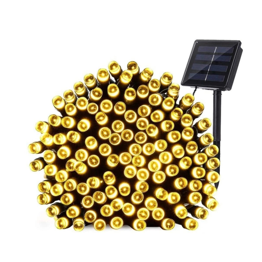 Catena LED luci di Natale con ricarica ad energia solare 300 led 30 mt luce calda