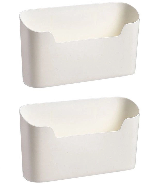 Organizzatore per Porta - Ottimizzazione dello Spazio - Senza Foro - 2 pezzi - Bianco