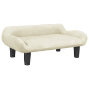 Divano | Divano da soggiorno | Sofa per Bambini Crema 70x40x24 cm in Velluto