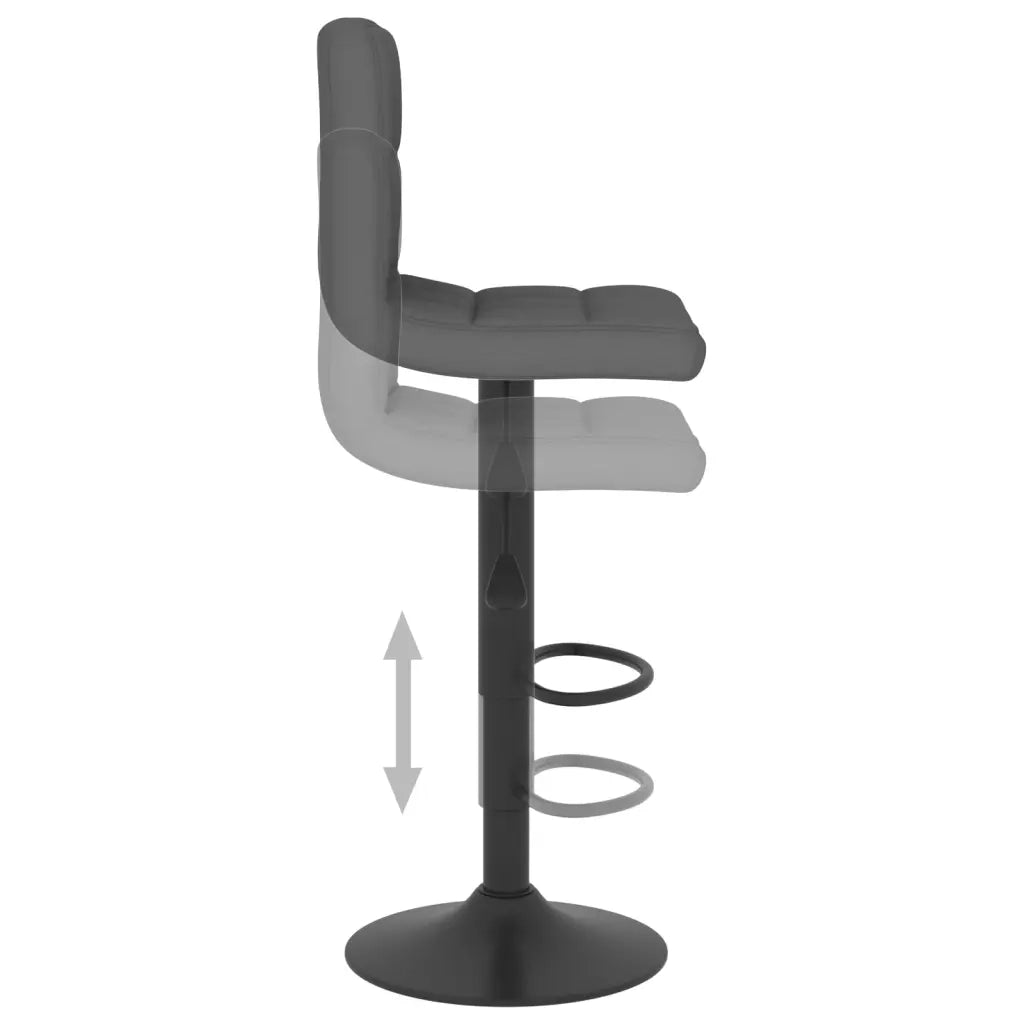 Sgabelli da Bar 2 pz in Tessuto Grigio Scuro 334281