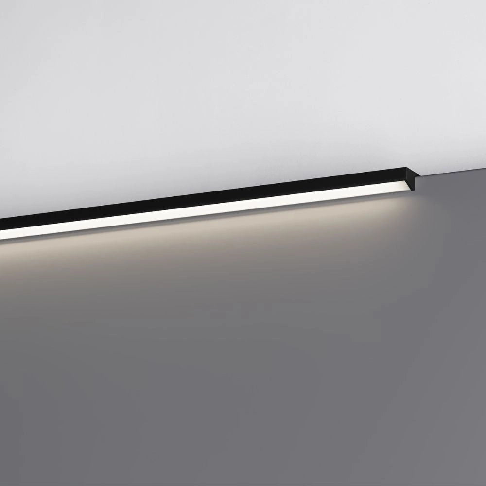 Profilo illuminazione LED Walk bagno 600 mm nero opaco
