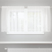 vidaXL Tende con tende Bianco 150 x 80 cm Poliestere