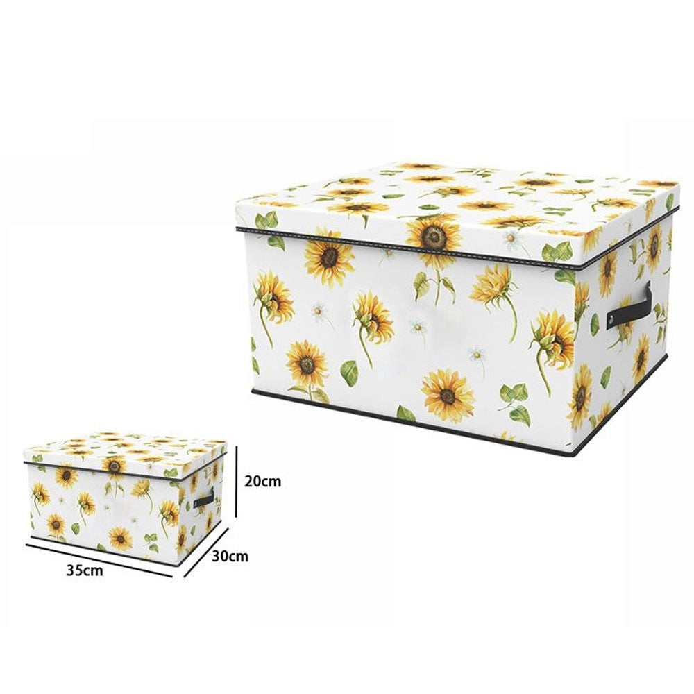 Trade Shop - Box Scatola Salvaspazio Armadio Contenitore Porta Oggetti Organizer 35x30x20 Cm -
