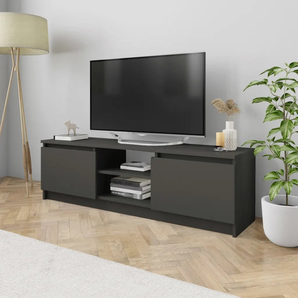 Mobile Porta TV-Credenza per TV Grigio 120x30x35,5 cm in Legno Multistrato