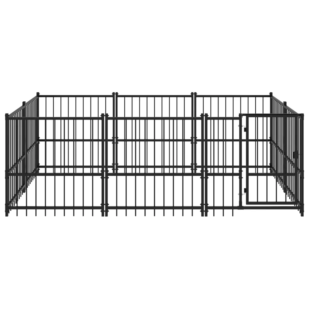 Gabbia per Cani da Esterno in Acciaio 5,63 m² 3124599