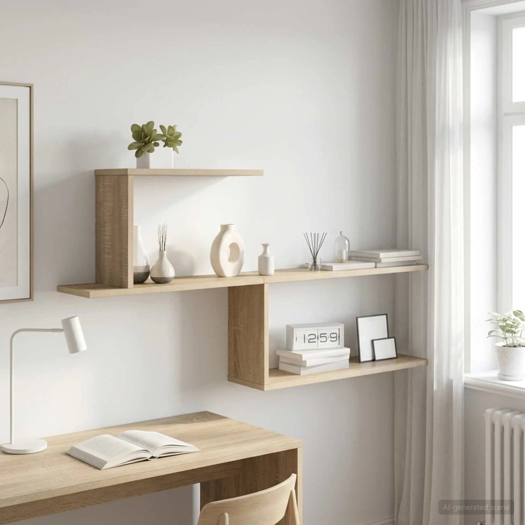 Scaffale da parete Rovere Sonoma 122 x 18 x 60 cm 8012182