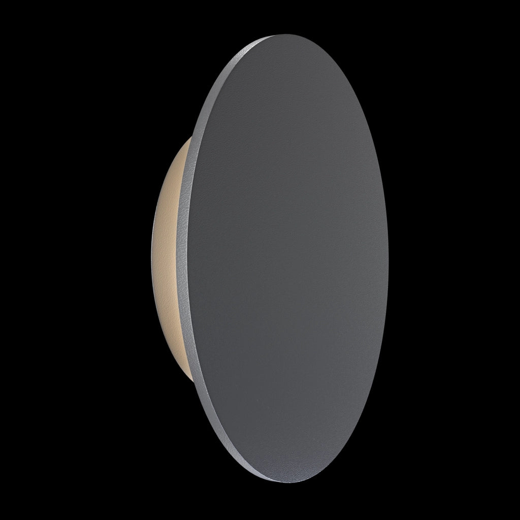 Lampada Da Parete Moderna Da Esterno Metallo Grafite Luce Led 12W Ip65