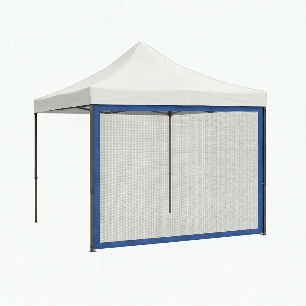 Telo zanzariera per gazebo da giardino. Zanzariera con velcro. 300X200H cm Blu