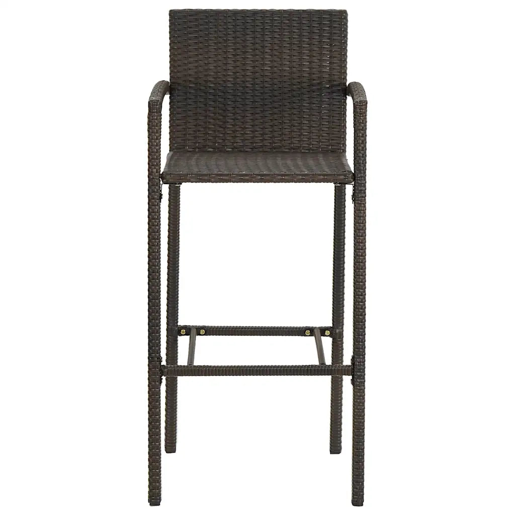 Set Bar da Giardino 5 pz Marrone 3067955