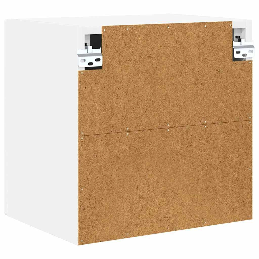 Set di 2 pensili da cucina moderni con ripiani 40 x 31 x 40 cm in legno composito bianco 02_0054222