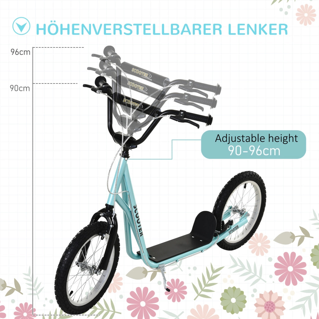Monopattino Bambini Regolabile con Freno Leggero ¨C zephmum ¨C Blu
