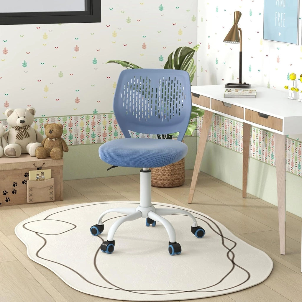 Sedia da scrivania girevole, blu