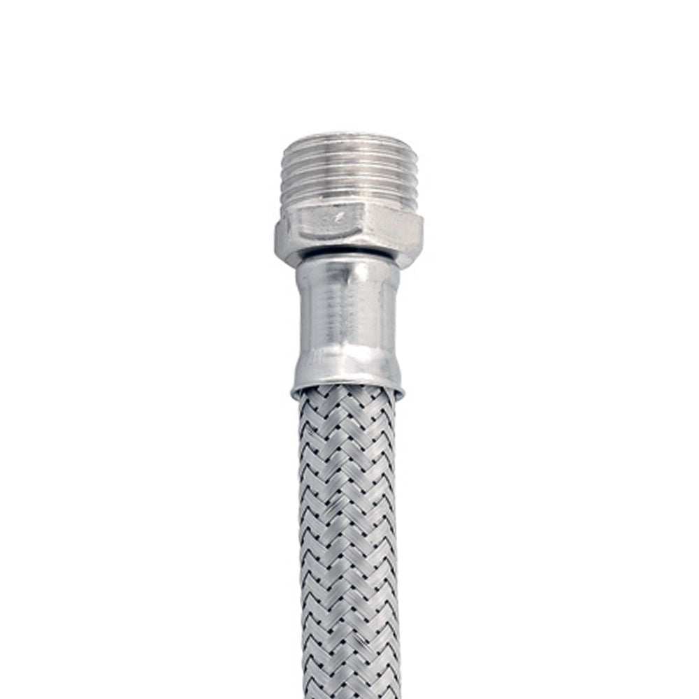 Flessibile in acciaio inox 1/2" m - 1/2" f