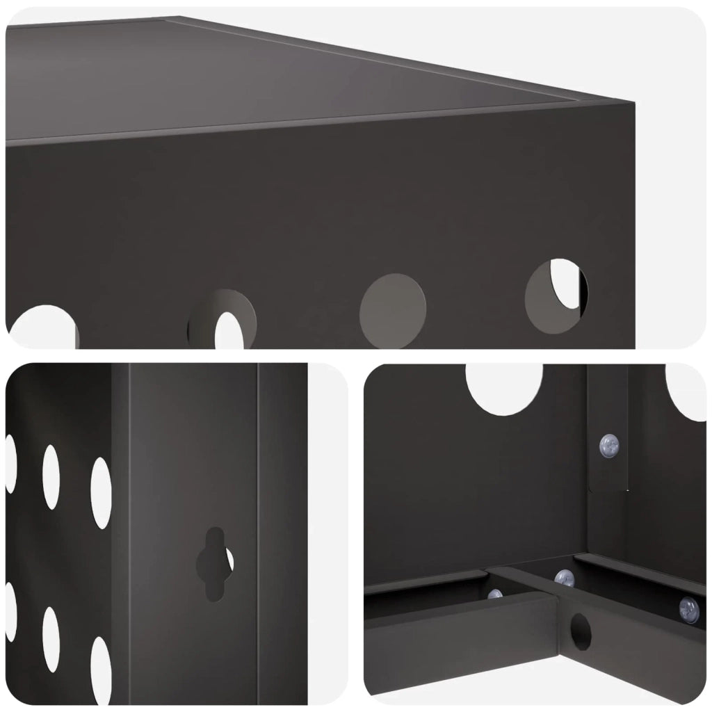 Copertura per condizionatore d'aria Nero 110 x 50 x 80 cm 8014136