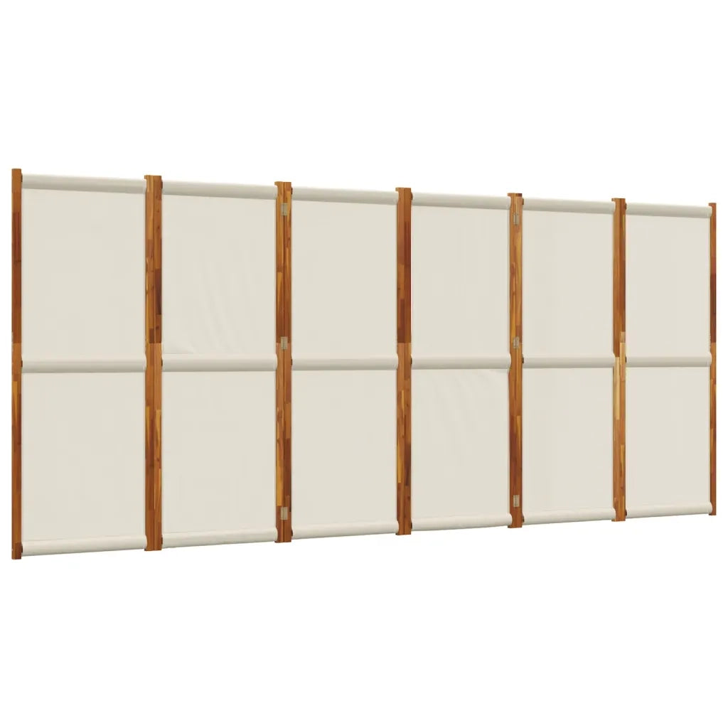 Divisorio Ambienti | Divider per stanze | Paravento a 6 Pannelli Grigio Chiaro 420x180 cm
