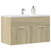 Mobile Lavabo Bagno Rovere Sonoma 90x38,5x46 cm Multistrato