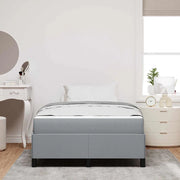 Letto matrimoniale | Letto per adulti | Letto a molle Grigio chiaro 120 x 190 cm Tessuto