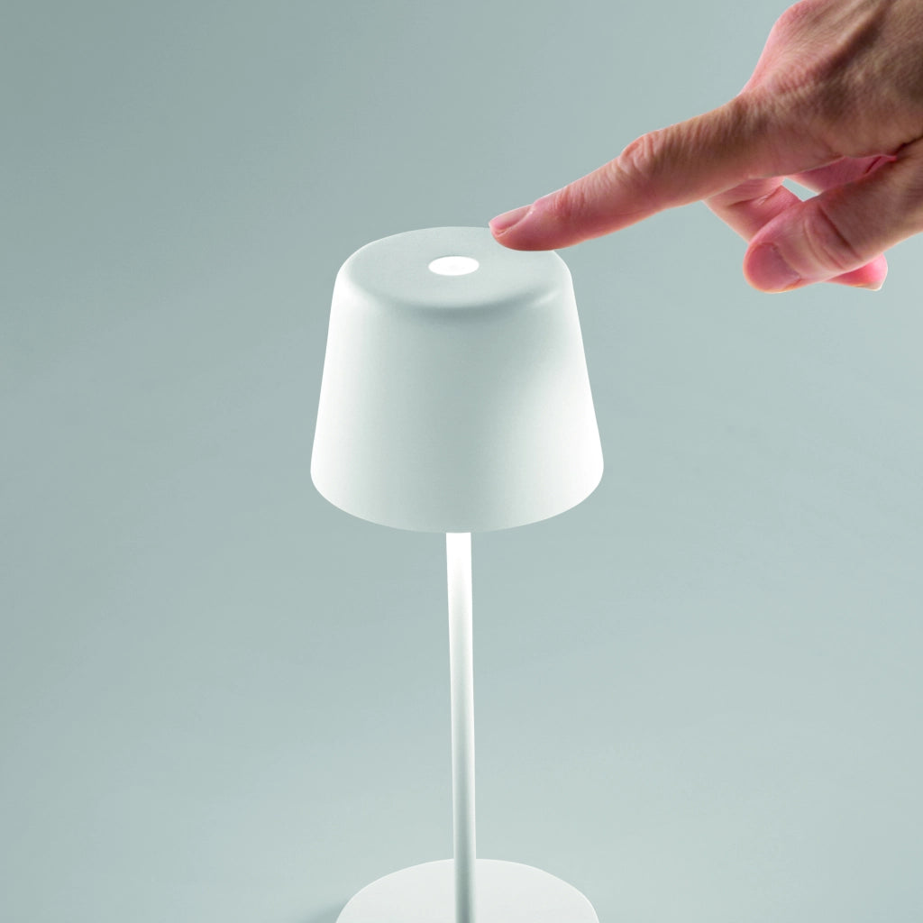 Lampada Da Tavolo Per Esterno Cute 1 Luce Led Integrato Bianco Ip65