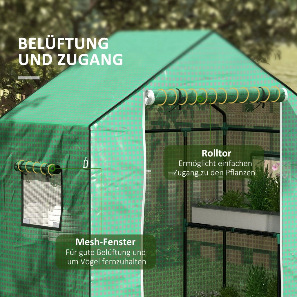 TELA PER SERRA 140 x 73 x 190 cm Verde in plastica