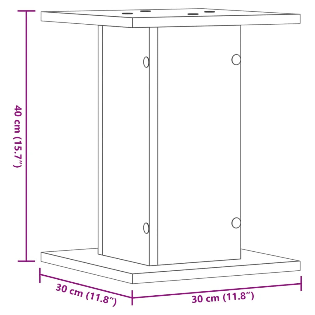 Portavasi mobili per fiori set da 2 legno ingegnerizzato grigio 02_0045330
