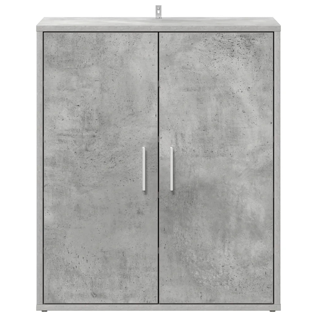 Scarpiera-Scaffale per scarpe Grigio Cemento 60x35x70 cm in Truciolato 685064