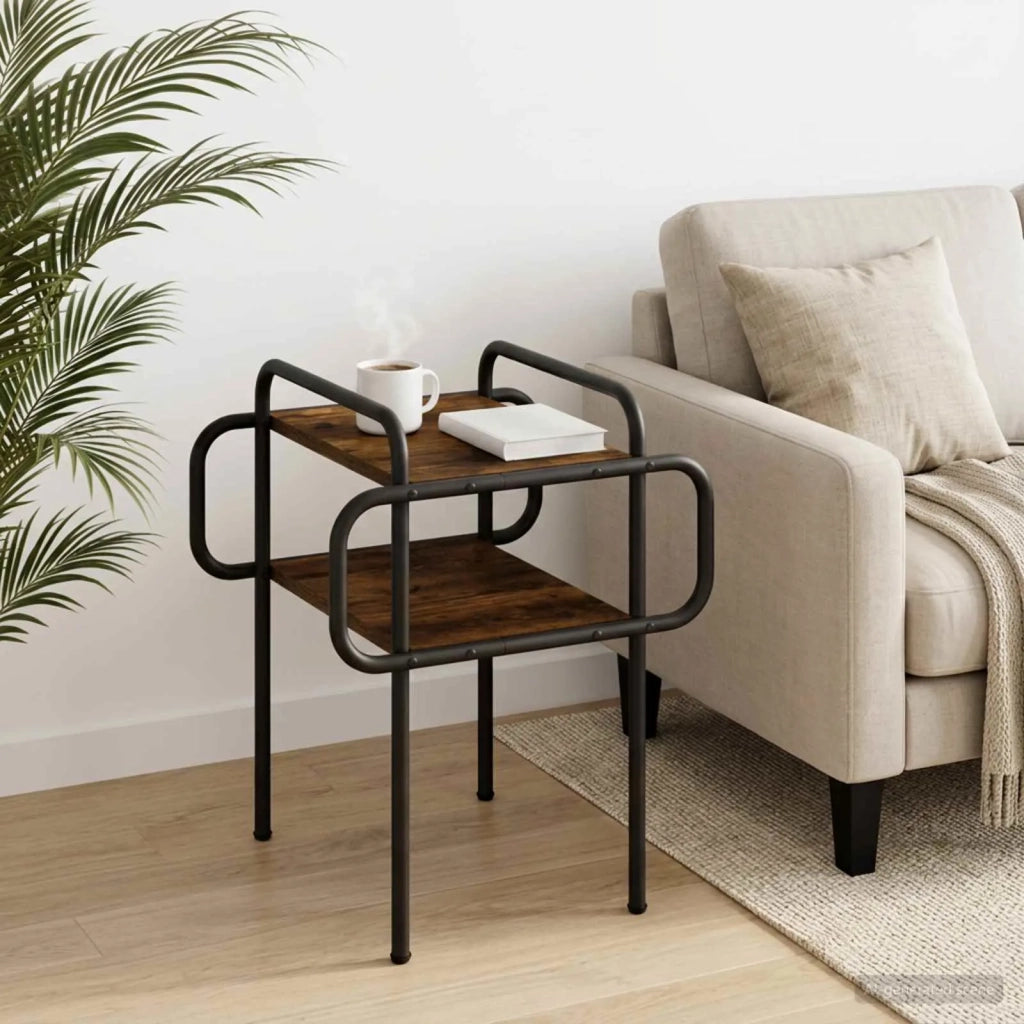 Tavolino da salotto Rovere Fumo 40 x 40 x 51 cm 8007746