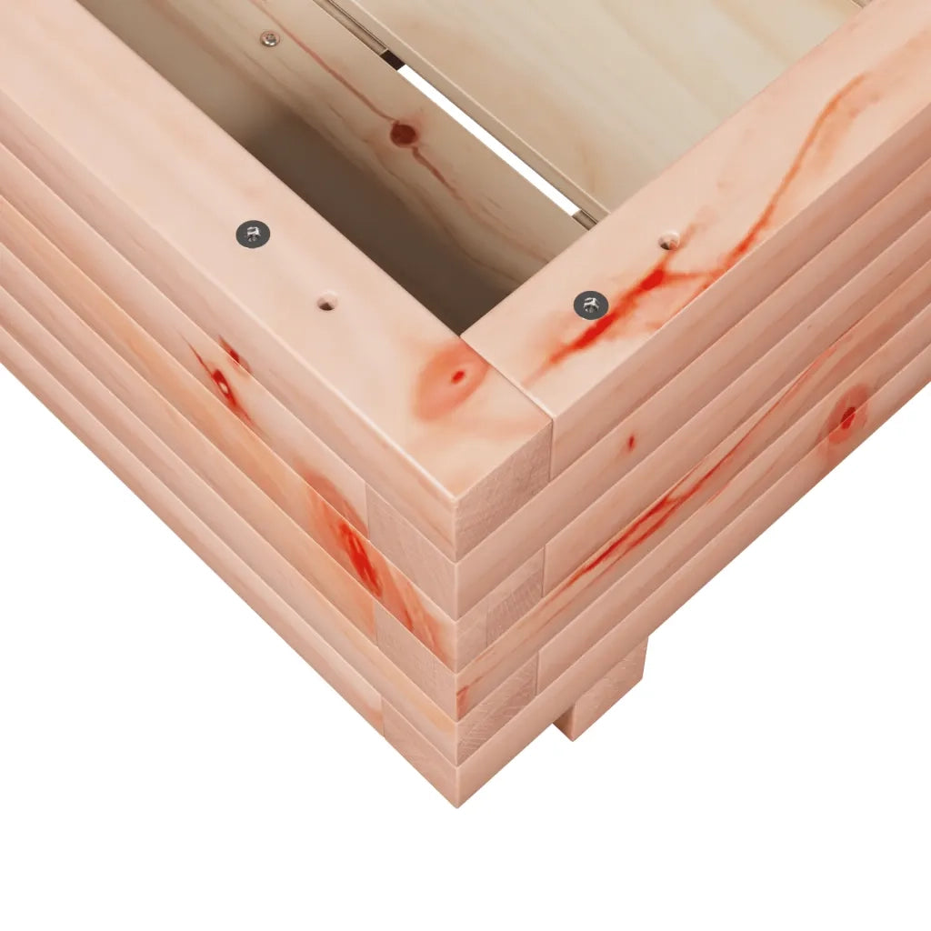 Fioriera | Cassetta per fiori | Vaso da Giardino 40x40x26,5 cm in Legno Massello di Douglas