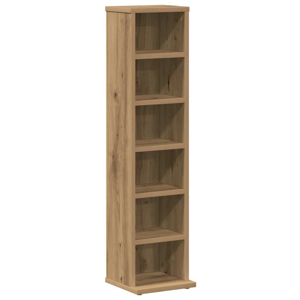 Mobile Porta CD Artigianale 21x20x88 cm Legno Multistrato 855829