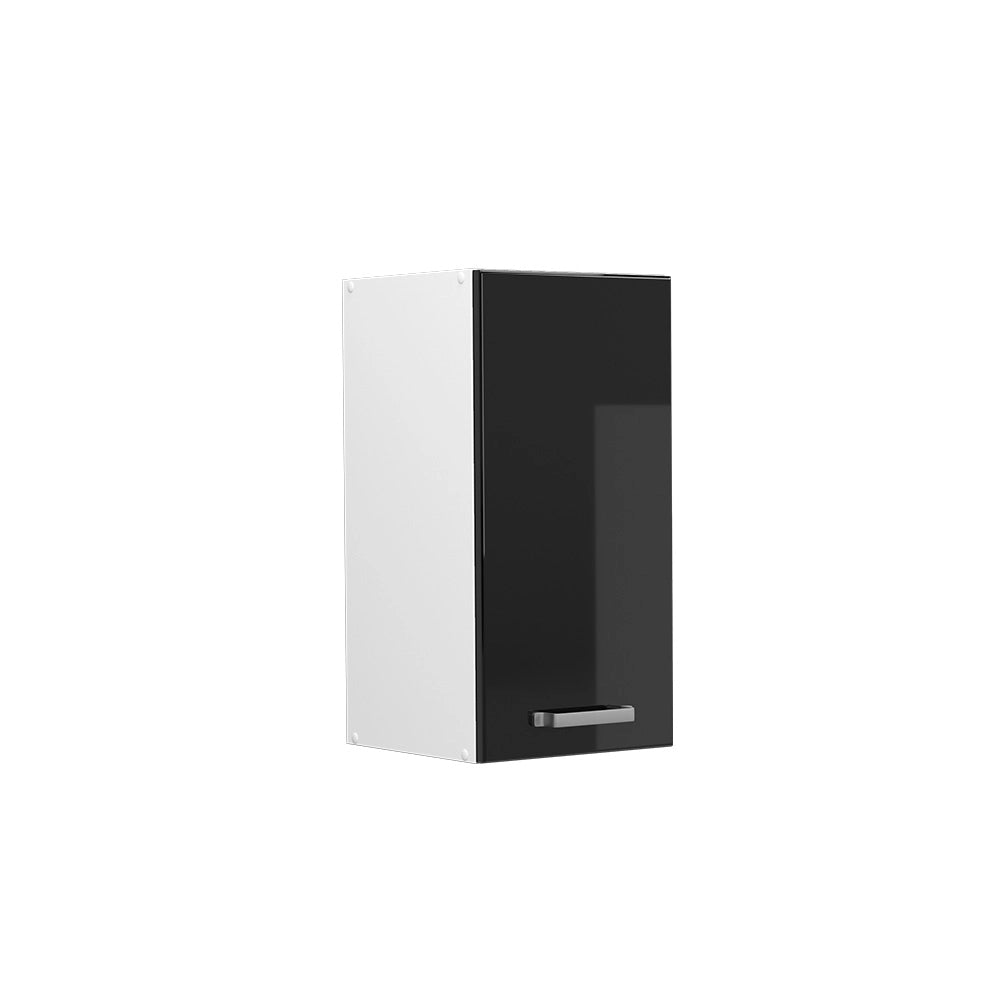 Vicco Pensile da cucina Nero lucido 30 cm