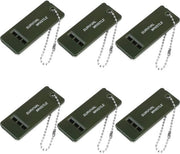 Kit di segnalazione di emergenza multifunzionale per campeggio - Kit di segnalazione di emergenza con lanyard - Segnalazioni di emergenza per escursioni - 6 pezzi