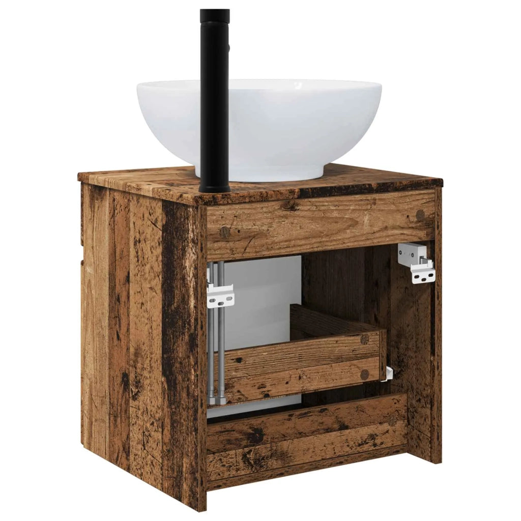 Mobile lavabo da parete Legno antico 49 x 44,5 x 66,5 cm 890610