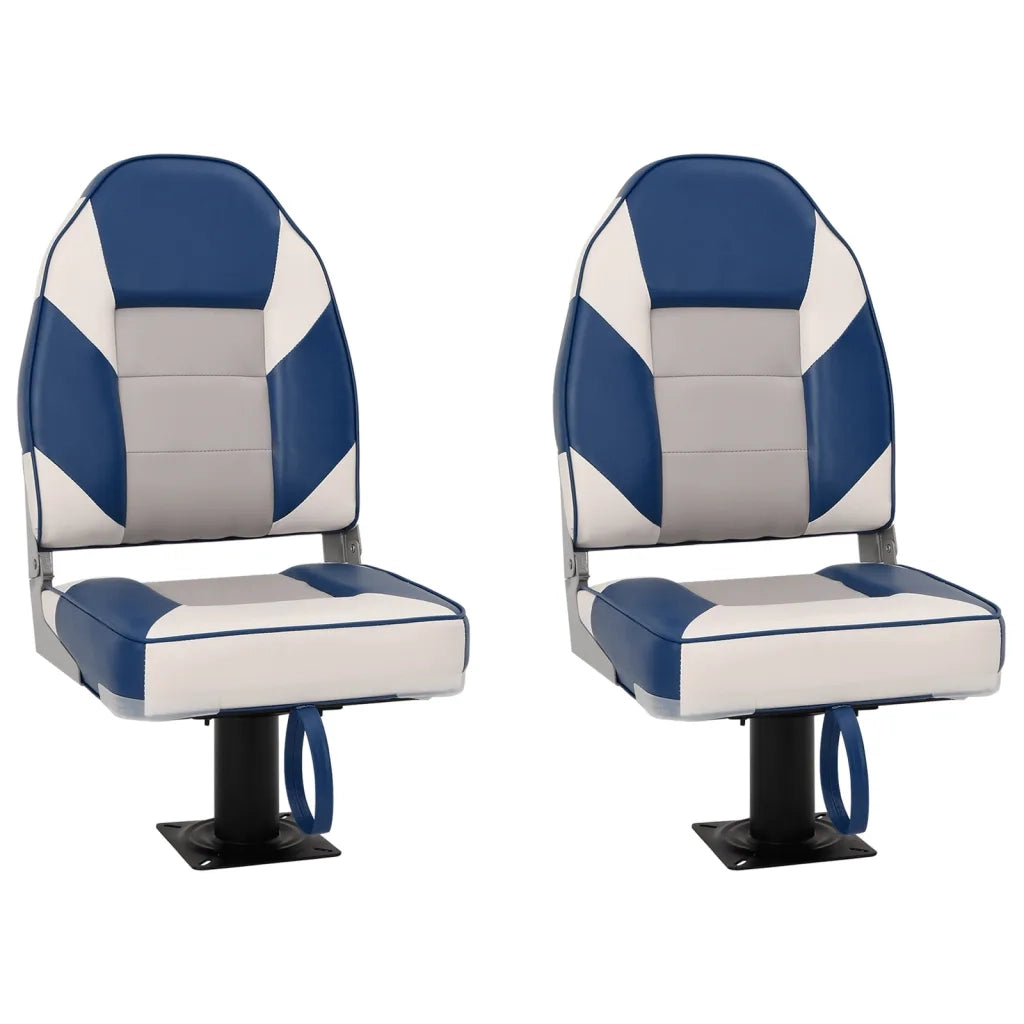 Set Sedile da Barca Pieghevole 4 pz con Schienale Alto 3284331