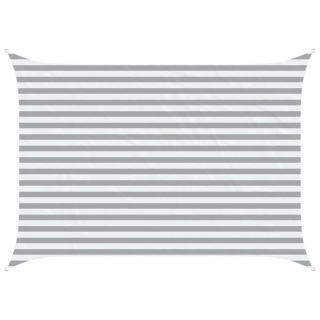 Vela da ombra solare Grigio chiaro e bianco 3,5 x 2,5 m