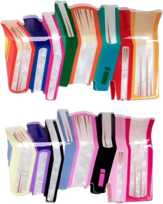 Spillini a forma di libro per capelli - Spillini colorati e stili per uniformi e look di tutti i giorni