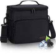 Tas a Isolante per Picnic Opvougbile con Cintura Regolabile per Campeggio, Barbecue, Escursioni - Nero