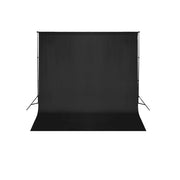 Kit completo per studio fotografico + fondale nero senza soluzione di continuità 3x6 m studio fotografico/video professionale 1802019/4