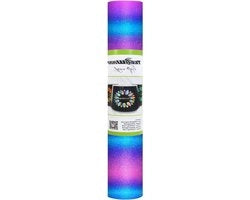 Vinile Luccicente Adesivo - Artigianato Creativo - 1 x 15 m - Porpora Fantasia