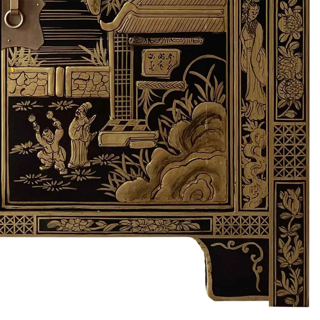 Mobile da ingresso in legno nero 84x40x85 cm