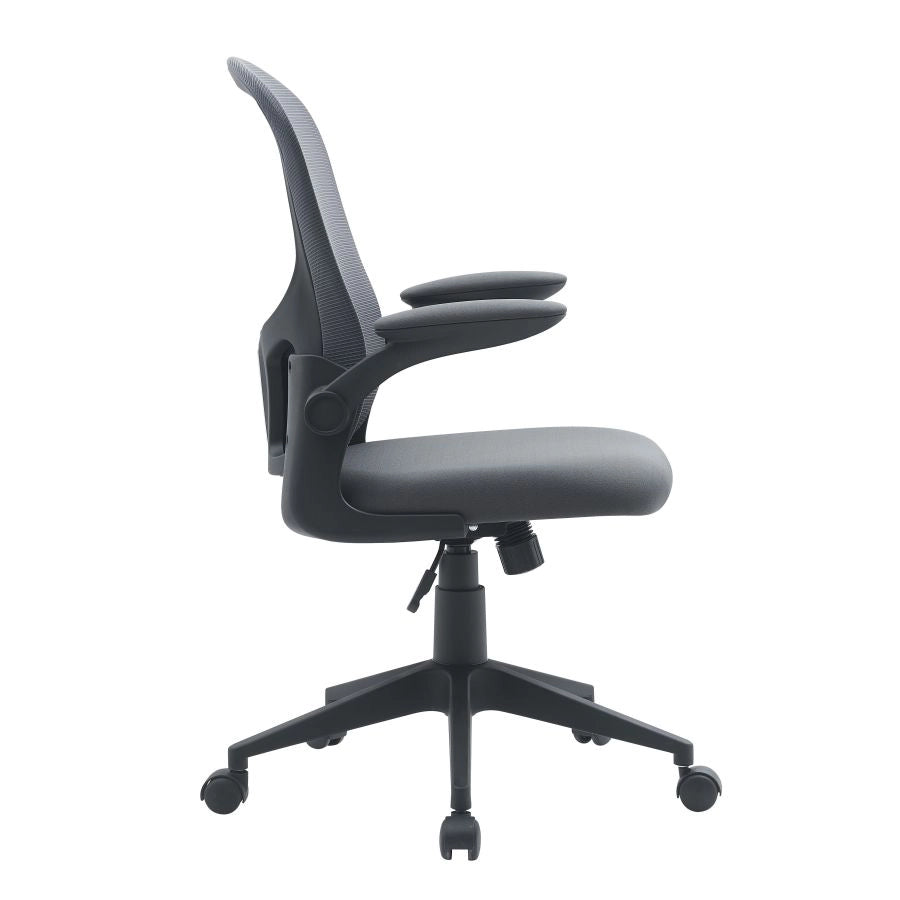 POLTRONA UFFICIO CON BRACCIOLI GRIGIA KEMPTON BIZZOTTO 61X58X109H CM