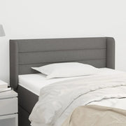 Testiera ad Orecchio Grigio Scuro 103x16x78/88 cm in Tessuto cod mxl 54353