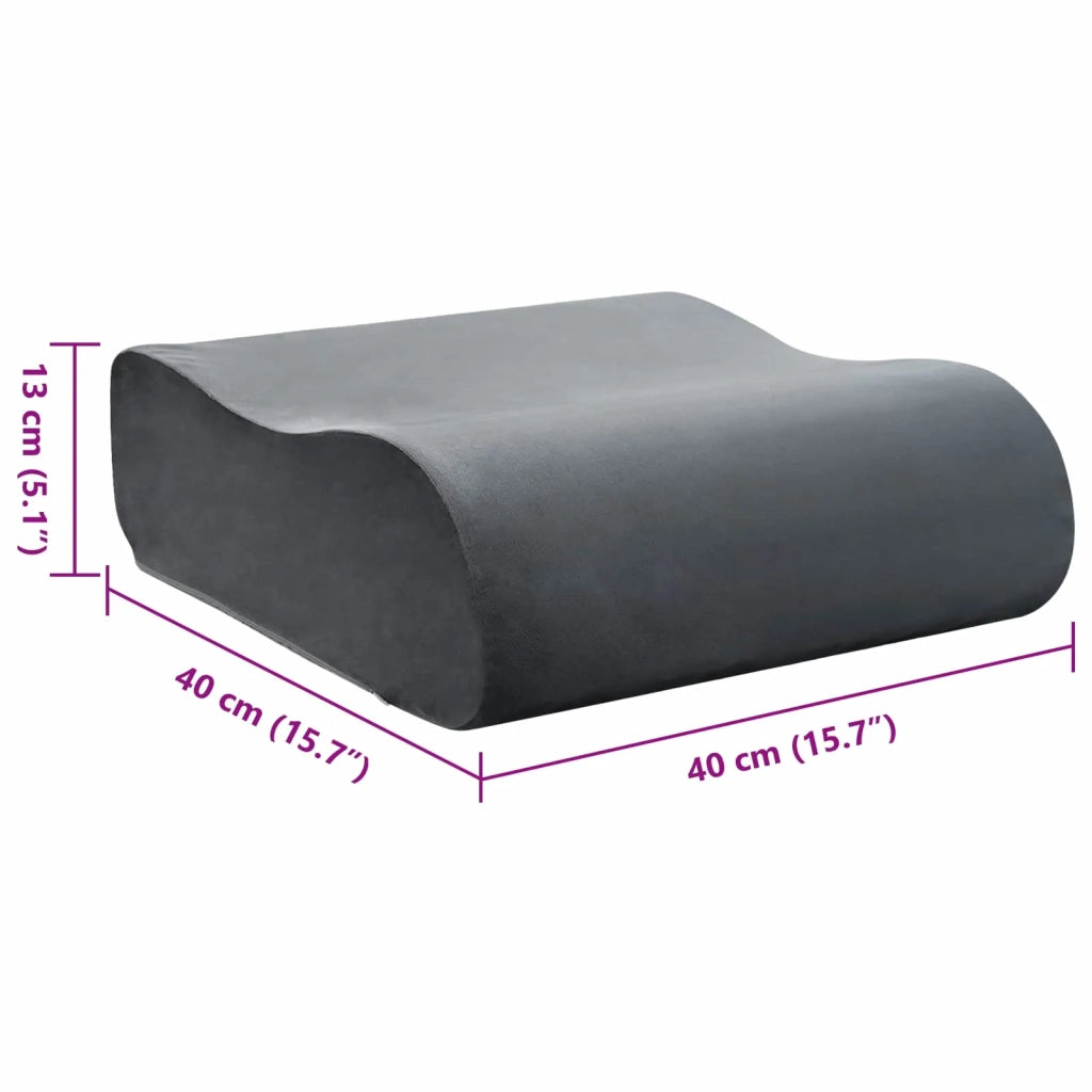 Cuscino per la seduta Grigio 40 x 40 x 13 cm Schiuma PU CFW1589178