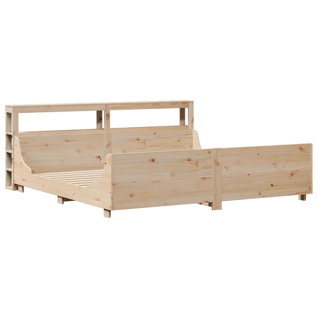 Letto senza Materasso 180x200 cm in Legno Massello di Pino
