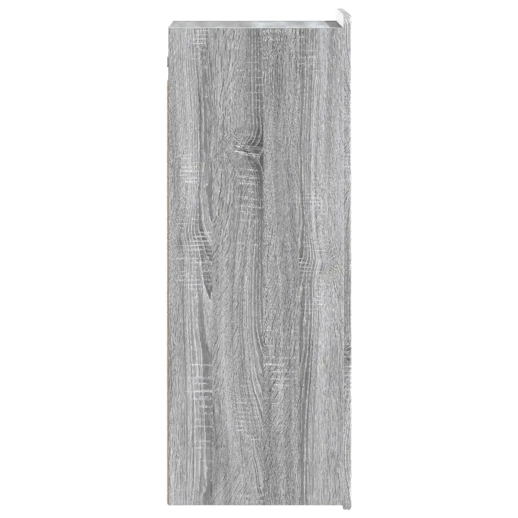 Mobiletto a muro Sonoma grigio 33 x 34,5 x 94 cm 898251