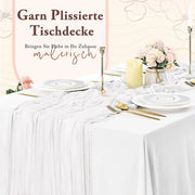 Tappeto per tavolo bohemiano - decorazione per matrimoni - tovaglie per tavolo a gas - 300 x 90 cm - adatto per giardino/pic nic - tovaglia in poliestere multiforme