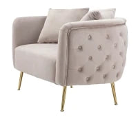 Divanetto Bucarest Grigio cm 127X74X73